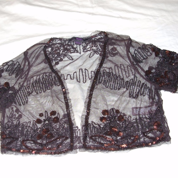 XXI Jackets & Blazers - Beautiful Women's Sequin Short sleeve  Top Cover